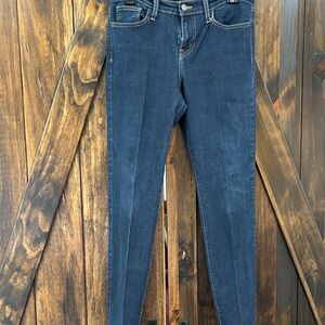 Judy Blue Dark Wash Mid Rise Skinny Jeans Size 11/30, 28” Inseam Stretch USA